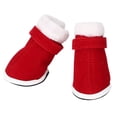 thumbnail image 2 of 4 zapatos navideños de algodón para mascotas, antideslizantes, con cierre de velcro, para perros y gatos (4 unidades), 2 of 11