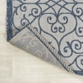 thumbnail image 5 of JONATHAN Y SANTA MONICA 5' Square Area Rug, Madrid Vintage Filigree Textured Weave - Blue/Cream, SMB107F-5SQ, 5 of 8