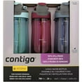 thumbnail image 1 of Contigo AutoSeal Bouteilles d'Eau Tritan - Lot de 3 - Bleu, Rouge, Gris [Maison & Maison], 1 of 4