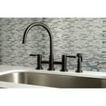 thumbnail image 2 of Kingston Brass KS8275DKLBS Kaiser Bridge Kitchen Faucet with Brass Side Sprayer, Oil Rubbed Bronze, 2 of 7