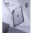 thumbnail image 7 of Ringke Fusion Case Compatible with iPad Mini 6th, Transparent Hard Back Cover Shockproof TPU Bumper with Overchange Protection Pen/Pencil Holder - Smoke Black, 7 of 7