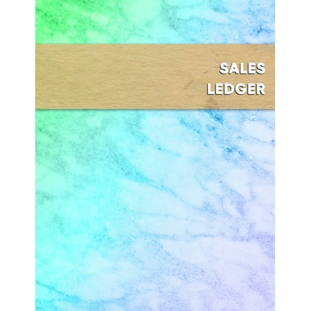 Sales Ledger: Blue and green online second hand picker gross sale profit tracking log book - For arbitrage resellers looking to grow and track sales and inventory margins (Best Profit Margin Business)