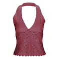 thumbnail image 6 of AnuYalue Womens Summer Tank Tops Casual V Neck Lace Tops Sleeveless Shirt Slim Fit Trendy Going Out Tops, 6 of 9