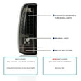 thumbnail image 3 of Spec-D Tuning Smoke Lens LED Tail Lights Compatible with 1999-2002 Chevy Silverado 1500/1500HD/2500/2500HD/3500, GMC Sierra Models, Left + Right Pair Assembly, 3 of 7