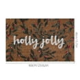 thumbnail image 2 of Holly Jolly Christmas Door Mat Holiday Floor Rug Non-Slip Absorbent Entrance Carpet For Kitchen Bathroom Indoor Outdoor Use Durable Mat, 2 of 2