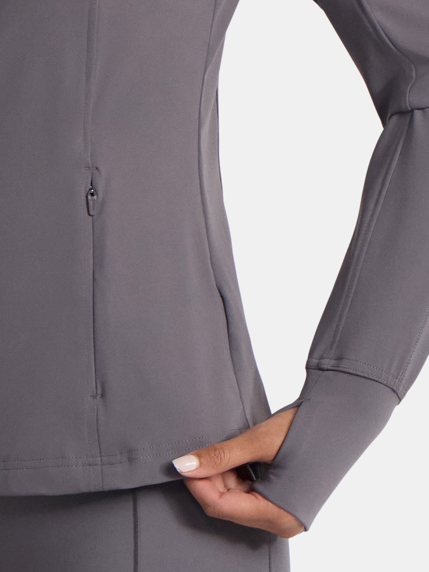 Avia Women's and Women's Plus SoftSculpt Zip Up Active Jacket, Sizes XS-4X