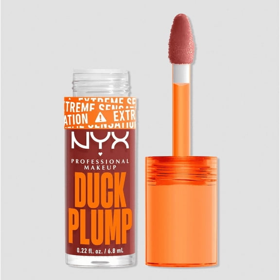 NYX Professional Makeup Gloss Collections Duck Plump Lip Gloss, 06 Brick of Time, 0.23 fl oz