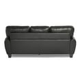 thumbnail image 4 of Lexicon Rubin Bonded Leather Sofa in Black, 4 of 5