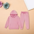 thumbnail image 2 of Coerni Boys Girls Tracksuit Pullover Youth 2 Piece Jogging Hoodie Fleece School Sweatshirt Kids Jogger Pants Set Athletic Suit, 2 of 9