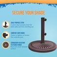 thumbnail image 3 of Blue Wave 66-lb Weather-Resistent Umbrella Base in Bronze Resin Finish, 3 of 7