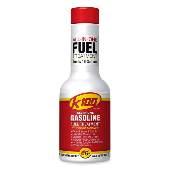 Tratamiento para gasolina K100 con revitalizador, estabilizador y potenciador de octanaje