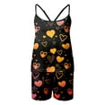 thumbnail image 4 of Yuncity Women Valentine's Day Pajamas Love Heart Printed Camisole Shorts Home Sleeveless Top Casual Pjs Sleepwear Yellow Xl, 4 of 4