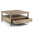 thumbnail image 4 of Pemberly Row Transitional  Wood 36" Square Coffee Table in Gray, 4 of 9