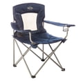 thumbnail image 1 of Kamp Rite Chaise Longue de Camping Pliante Rembourrée avec Dossier en Maille, Marine, 1 of 12