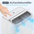 thumbnail image 2 of Air Conditioner, 14000 BTU Air Conditioner Portable for Room up to 700 Sq. Ft, Portable AC Unit Built-in Cool, Dry, Fan Modes, for Room, Dorm, Office, 24H Timer Function, with Remote Control, 2 of 7