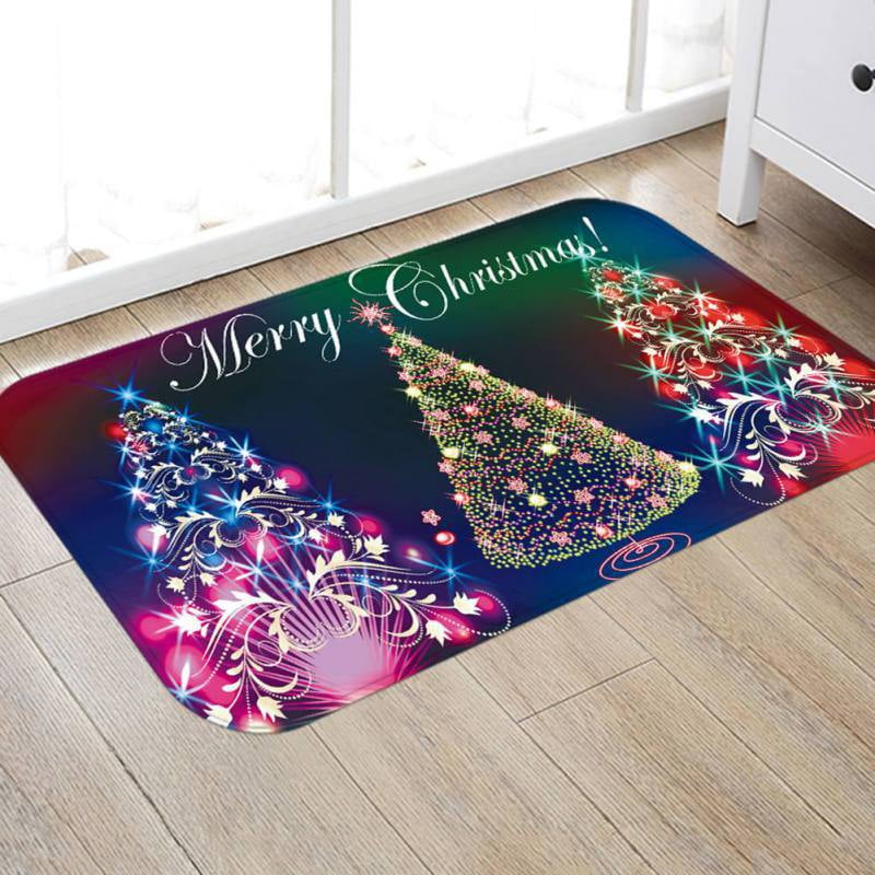 50x80cm/19.6x31.5in Christmas Mats and Rugs Flannel Fabric Non Slip