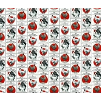 The Country Gentleman 64353 Roosters Patches Springs Creative 100% Cotton Fabric By The Yard