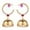 Pink, variant on Efulgenz Indian Oxidized Jewellery Antique Jhumka Jhumki Floral Earrings with Ear Support Chain Hair Accessories for Women
