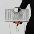 thumbnail image 2 of Jaucin Women's Glitter Embossed Evening Tote Bag Magnetic Top Handle Chain Shoulder Strap Clutch Wallet Wedding Clutch, 2 of 22