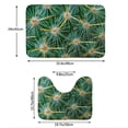 thumbnail image 3 of Xecao Thorns Of Macro Cactus 2-Piece Vintage Seamless Anti-Skid Mat Set, featuring a stylish pattern for a safe and elegant toilet rug experience, 3 of 6