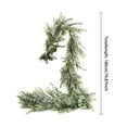 thumbnail image 3 of 5.9ft Christmas Garland Mixed Norfolk Pine and Eucalyptus, Real Touch Artificial Greenery for Indoor Outdoor Decor | Mantle, Stair, Door, Wall Holiday Decoration for Xmas Winter, 3 of 6
