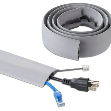 Staples 6' Cord Cover Gray 2093411