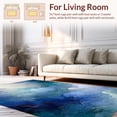 thumbnail image 2 of ODIKA 8'x10' Machine Washable Non-Slip Area Rug, Ethereal Phantasmal Mist with Dreamlike Swirls High Traffic Rug, Blue, 183415, 2 of 7