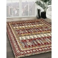 thumbnail image 2 of Ahgly Company Indoor Rectangle Abstract Saffron Red Abstract Area Rugs, 8' x 10', 2 of 6