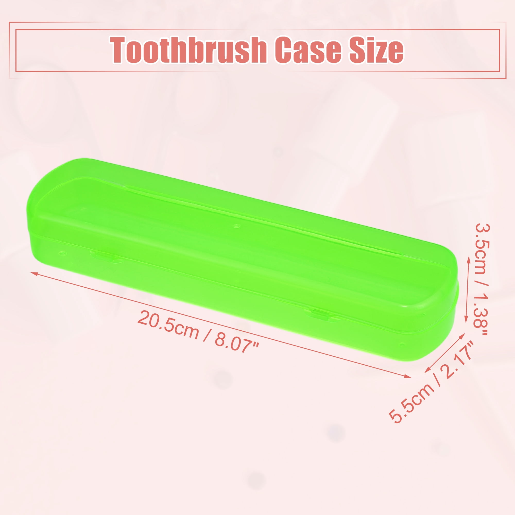 Unique Bargains Toothbrush Travel Case, Lightweight and Durable Holder for Travel Green