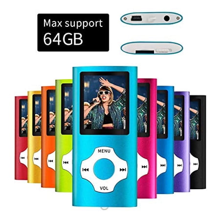 MYMAHDI Support TF Card USB Port Slim Small Multi-Lingual Selection 1.8 LCD Portable