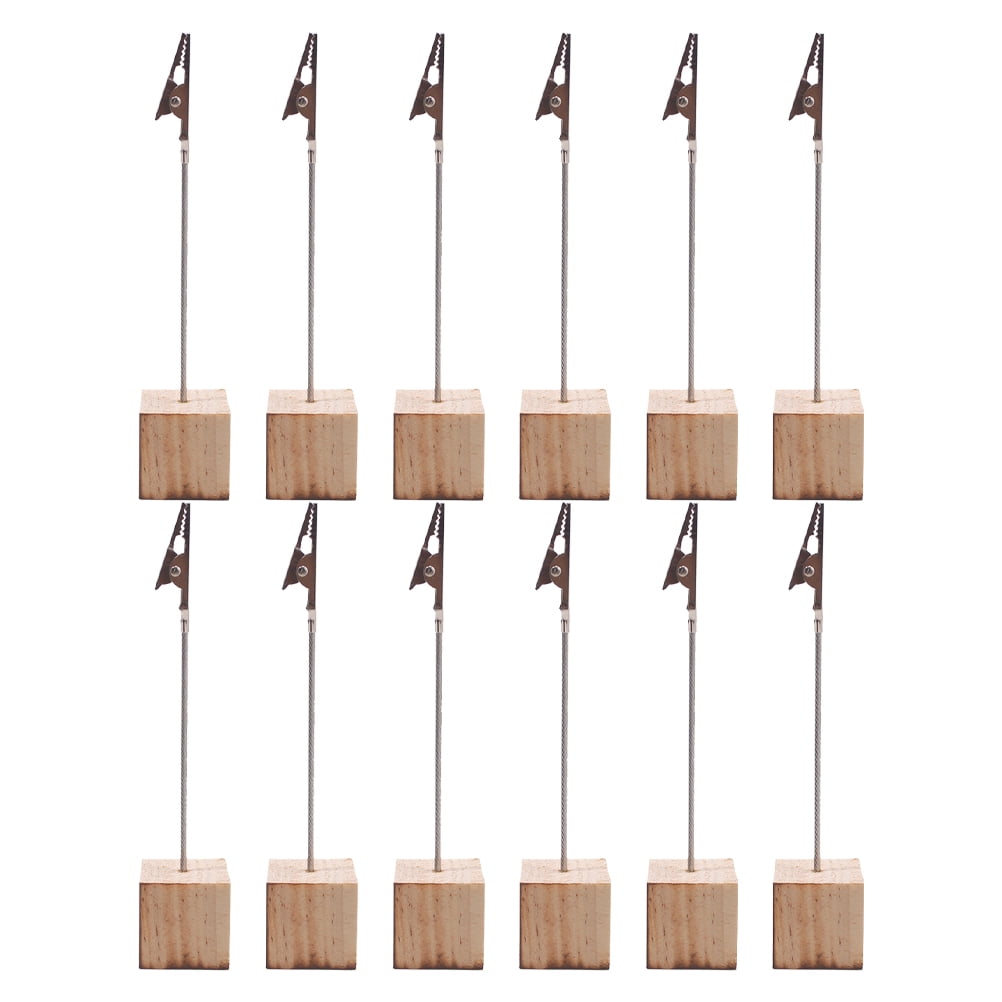 Rosarivae 12pcs Creative Business Cards Holder Photo Holder Clips Memo