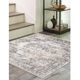 thumbnail image 5 of Unique Loom Portland Collection Area Rug - Canby (6' Square Gray/Blue), 5 of 9
