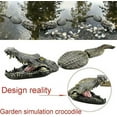 thumbnail image 3 of Kuriozud 31.5 Inches Floating Crocodile Decoy for Pool, Pond, Garden and Patio, Floating Alligator Decoy Goose Duck Control Garden Park Decor (31.49inchX5.51inchX4.72inch), 3 of 6