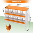 thumbnail image 3 of EastVita Chicken Nesting Boxes, 8-Hole Metal Nesting Boxes for Chickens, 2 Mounting Options for Egg Laying, Chicken Nesting Box with Roll Away Egg, with Large Holes, 3 of 7