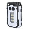 thumbnail image 4 of Linterna LED ABS con 8 modos de iluminación, 2 fuentes de luz, recargable por USB, portátil, mini llavero de bolsillo, luz de trabajo para acampar, hacer senderismo y pescar, 4 of 10