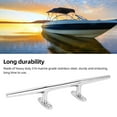 thumbnail image 4 of Boat Dock Cleats, 12in Lasting Gloss Open Base Heavy Duty Marine Dock Rope Cleats Polished  for Speedboat, 4 of 7