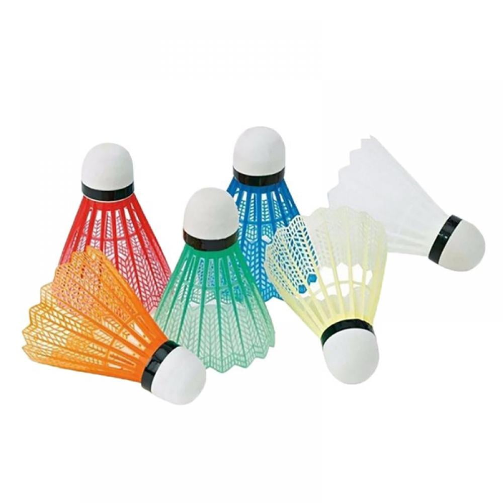 12Pcs Colorful Plastic Badminton Shuttlecock for Home Family Outdoor Activities