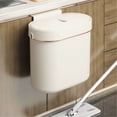 thumbnail image 3 of mdesiwst Wall-Mounted Trash Can with Lid Anti-Odor Insect-Proof Sealed Design No Drilling Large Opening Kitchen Garbage Bin, 3 of 7
