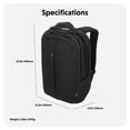 thumbnail image 2 of Mochila Hyper HyperPack Pro con compatibilidad Find My. Mochila RFID con capacidad para hasta 16 portátiles. Mochila de 22L. Mochila antirrobo con bolsillo protector RFID Mochila de viaje delgada, 2 of 9