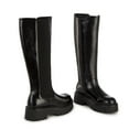 thumbnail image 5 of Yolanda Zula Women's Knee High Boot Comfortable Platform Lug Sole Round Toe Side Zipper Fashion Dress Boots, 5 of 7