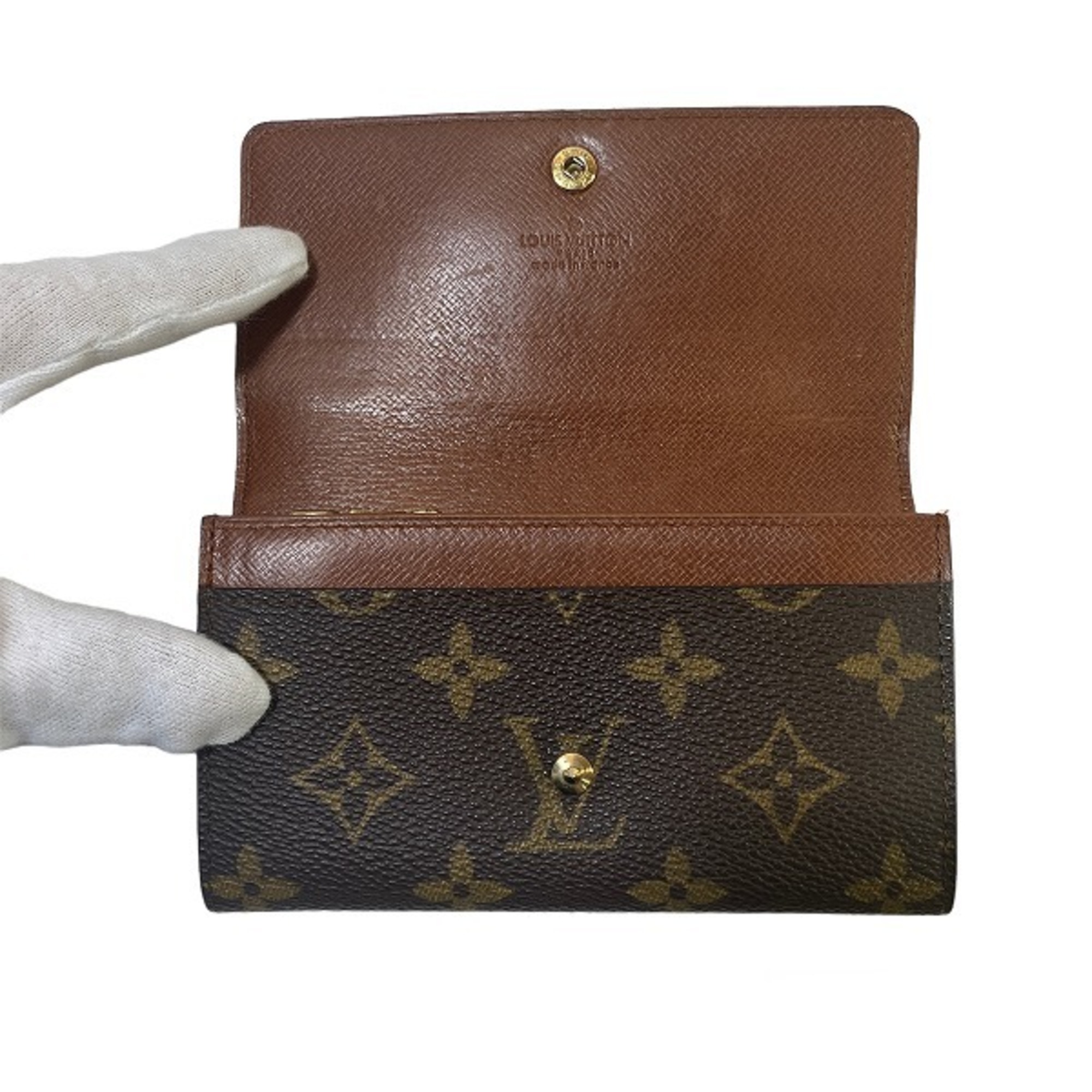 Pre-Owned Louis Vuitton Monogram Portomone Sip M61735 Bifold  