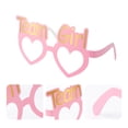 thumbnail image 2 of 8 piezas de gafas de papel Team Girl Eyeglass Baby Welcome Party Gafas Baby Shower Holidays Festival Photo Props (Rosa), 2 of 6