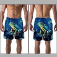 thumbnail image 3 of luoweisi Men's Beach Shorts Quick Dry Swim Trunks with Mesh Lining Frog 2XL, 3 of 5