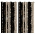 thumbnail image 3 of Blackout Curtains 2 Panels Set Black and Beige Black Out Curtain Shabby Chic Cream Tan Thermal Insulated Window Treatments Decor for Living Room Bedroom Darkening Curtain-52"W x 54"L (Pack of 2), 3 of 7