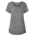 thumbnail image 4 of WAGUTH Women's Nursing Tops for Breastfeeding Double Layer Maternity Shirts Short Sleeve Crew Neck Pregnancy Outfits,Gray,S, 4 of 6