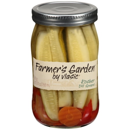 (2 Pack) Vlasic Farmer's Garden Dill Spears Pickles, 26 fl (Best Kosher Dill Pickles)