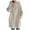 Khaki, variant on Lindreshi Zip up Hoodies for Women Plus Size Women's Solid Color Hoodie Zipper Long Sleeve Sweatshirts Long Coat Tops with Pockets