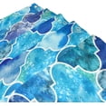 thumbnail image 3 of Coolnut Moroccan Marbled Blue Bathroom Waterproof Shower Curtain Set Bathtub Curtain with 12 Hooks for Bathroom Decor,Hotel,Room,60x72Inch, 3 of 6