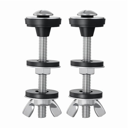 Universal Heavy Duty Toilet Tank to Bowl Bolts Kit with Gasket 2 Pack