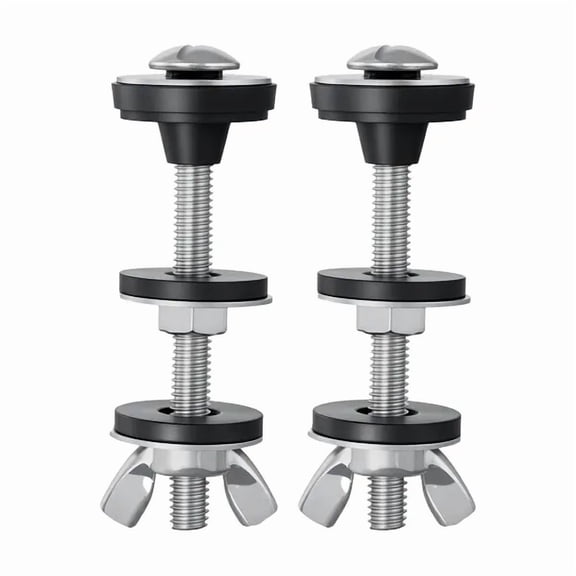 Universal Heavy Duty Toilet Tank to Bowl Bolts Kit with Gasket 2 Pack